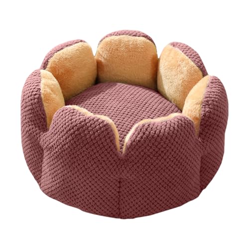 ohodhmnu Haustierbett mit abnehmbarem Kissen, weicher Griff, schöne Blume, rundes Bett, Hundesofa, abnehmbares Kissen ohodhmnu Haustierbett mit abnehmbarem Kissen, weicher Griff, schöne Blume, rundes Bett, Hundesofa, abnehmbares Kissen von ohodhmnu