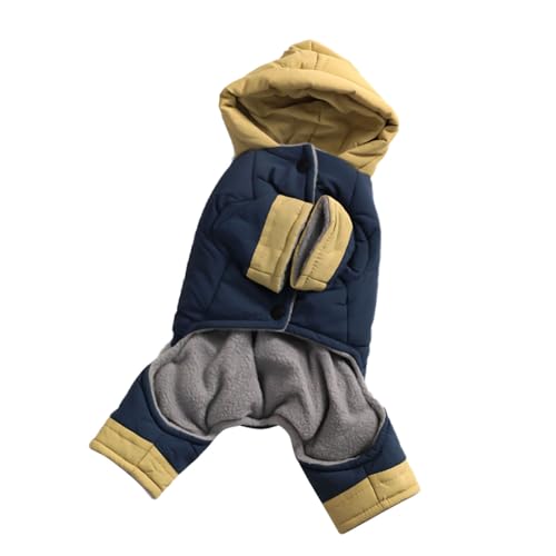 ohodhmnu Warmer Wintermantel für kaltes Wetter, gepolsterte Kleidung für kleine Rassen, 4 Beine, Baumwolljacken für den Außenbereich ohodhmnu Warmer Wintermantel für kaltes Wetter, gepolsterte Kleidung für kleine Rassen, 4 Beine, Baumwolljacken für den Außenbereich von ohodhmnu