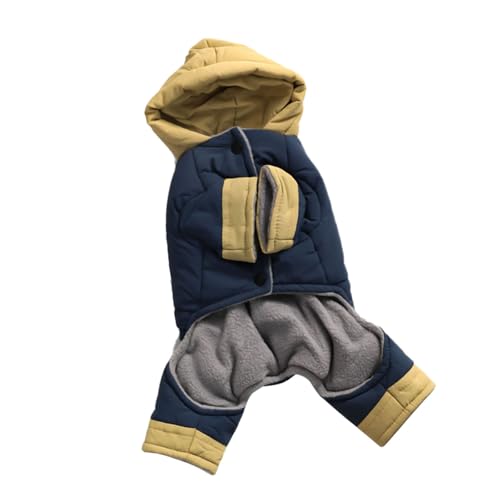 ohodhmnu Warmer Wintermantel für kaltes Wetter, gepolsterte Kleidung für kleine Rassen, 4 Beine, Baumwolljacken für den Außenbereich ohodhmnu Warmer Wintermantel für kaltes Wetter, gepolsterte Kleidung für kleine Rassen, 4 Beine, Baumwolljacken für den Außenbereich von ohodhmnu