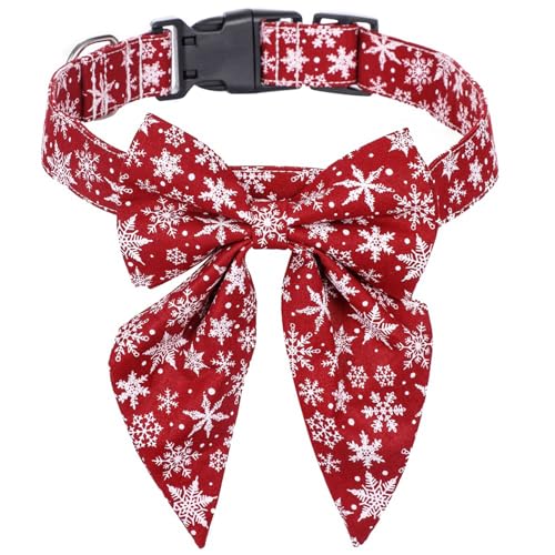 ohodhmnu Weihnachts-Halsband für Hunde mit Schleife, Festival, Party, Haustierkostüm, Zubehör, Breakaway, Kätzchen, Urlaub ohodhmnu Weihnachts-Halsband für Hunde mit Schleife, Festival, Party, Haustierkostüm, Zubehör, Breakaway, Kätzchen, Urlaub von ohodhmnu