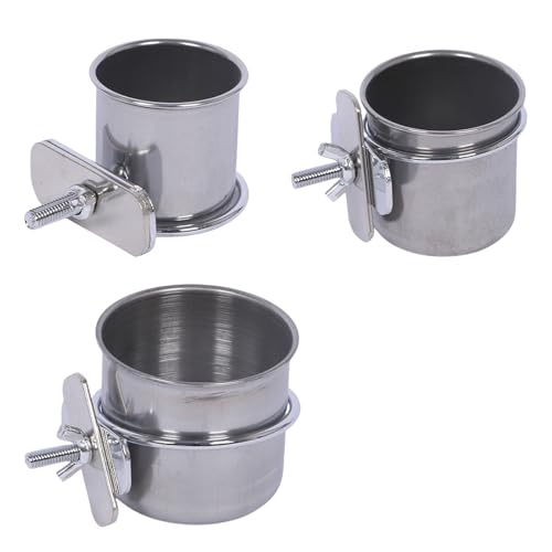 omiinitio Bird Bowl Training Cup Fütterung Schüssel Papageien Käfigspielzeug Für Cockatiels Wellensittich von omiinitio