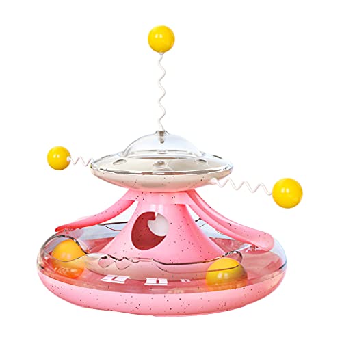 Für Katzenspielzeuge Für Innenkatzen Die Food Toy Cats Cradle String Game Plattentable Funny Ball Multifunktio Turntable Food Leckage Toy Tease Baseball von omiinitio