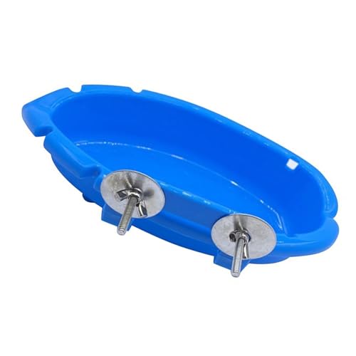 omiinitio Käfigvogelbad Für Sittiche Und Cockatiels Cage Mount Bird Feeder Und Waterer Für Wellenloser Und Papageiendusche von omiinitio
