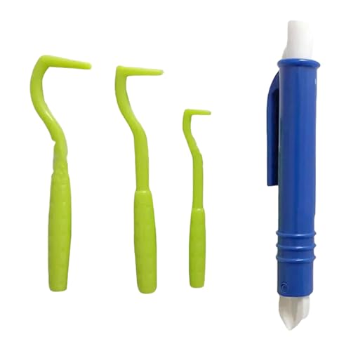 omiinitio Hundeticks Remover Werkzeugset Von 4 ABS Hautsicherheits Design Flöhen Extracter Kits Für Empfindliche Haustierpflege Einfache Griffe Ticks Entferner Für Hund von omiinitio