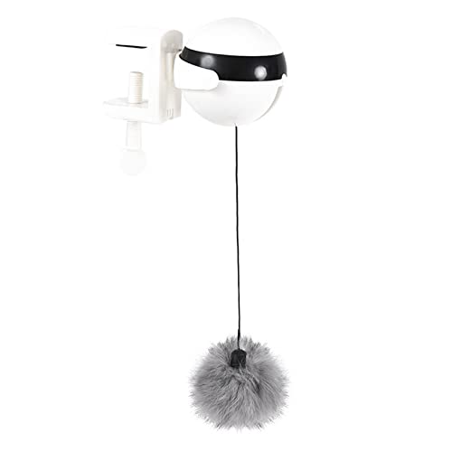 omiinitio Interaktiv Für Katzenspielzeug Indoor Kätzchen Spielzeugplüschkugel Automatisches Heben An Der Kante des Tisches Geeignet Für Kätzchen Und Automatischer Hebekatze Teaser Ball Geeignet von omiinitio