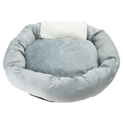 omiinitio Weiches Plüsch Haustierbett Für Katzen Und Hunde Für Katze Erhöhtes Bett Selbstwärme Winter Innenbereich Schlafende Abnehmbare S/für M/l/Plüsch Runde Katze von omiinitio