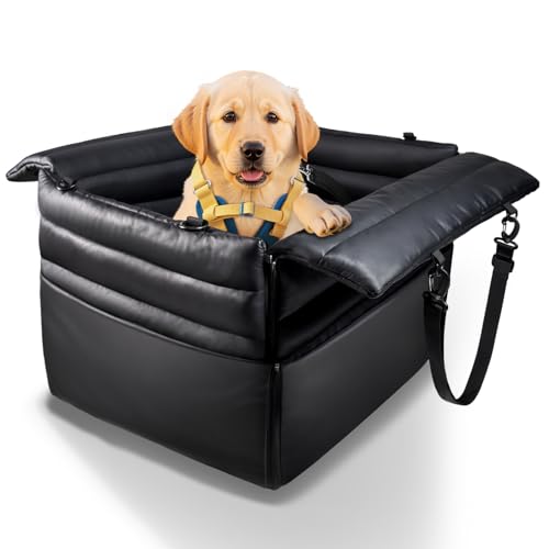 ONLYFLY Hunde-Autositze für mittelgroße Hunde: weiches und stoßdämpfendes, wasserdichtes PU-Leder-Reise- und Heim-Haustierbett mit Sicherheitsleine, maschinenwaschbar, passend für mittelgroße Hunde ONLYFLY Hunde-Autositze für mittelgroße Hunde: weiches und stoßdämpfendes, wasserdichtes PU-Leder-Reise- und Heim-Haustierbett mit Sicherheitsleine, maschinenwaschbar, passend für mittelgroße Hunde von onlyfly