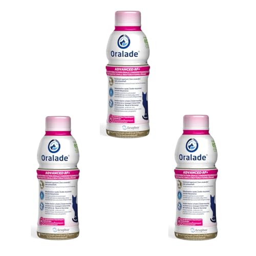 oralade Advanced RF+ Katze | 3er Pack | 3 x 330 ml | Ergänzungsfuttermittel für Katzen | Zur Unterstützung bei Nierenerkrankungen | Enthält wichtige Elektrolyte und Aminosäuren von oralade
