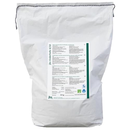 JBS Rinderhefe 4/10 – Lebendhefe für Milchkühe, Kälber & Mastrinder | Mit 4 × 10¹⁰ KBE/g Saccharomyces cerevisiae | Für Pansenstabilität, Futteraufnahme & Leistung | 20 kg Sack von orgacell sc