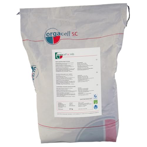orgacell sc mb Lebendhefe – 20 kg Rinderhefe mit Bentonit-Mykotoxinbinder & Phenol | 2 × 10¹² KBE Lebendhefe + inaktivierte Hefe | Stabilisiert Pansen & Futteraufnahme, entlastet Leber | 20 g/Tag von orgacell sc