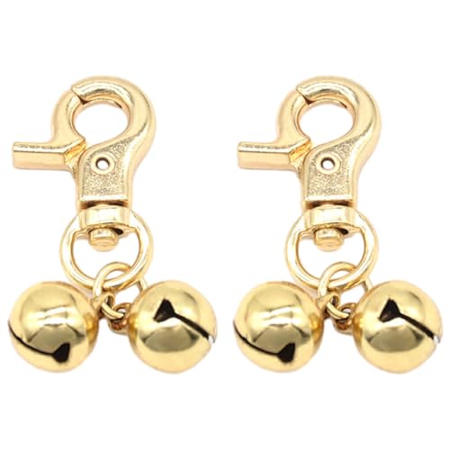 osiuujkw 2 Stück Schlüsselanhänger mit Hundeglocken, klarer und knackiger Klang, breite Anwendung, Hundehalsband Charm, Jingle Bells, Kupfer, Silber+Gold osiuujkw 2 Stück Schlüsselanhänger mit Hundeglocken, klarer und knackiger Klang, breite Anwendung, Hundehalsband Charm, Jingle Bells, Kupfer, Silber+Gold von osiuujkw
