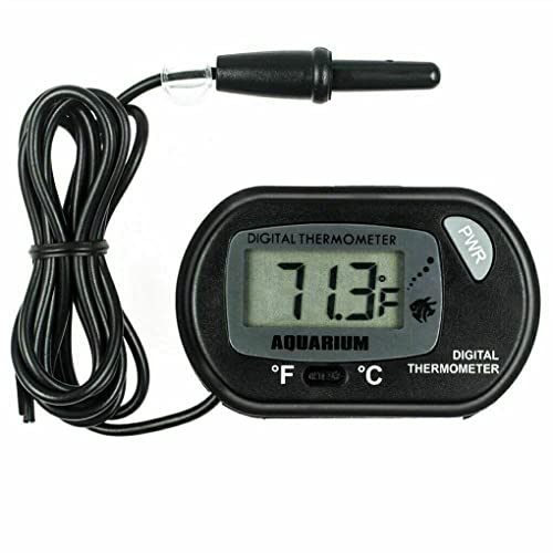 osiuujkw 50℃ 70℃ LCD Digitalanzeige Aquarium Kunststoff Hohe Genauigkeit Aquarium Wassertemperatur Meter Haushalt von osiuujkw