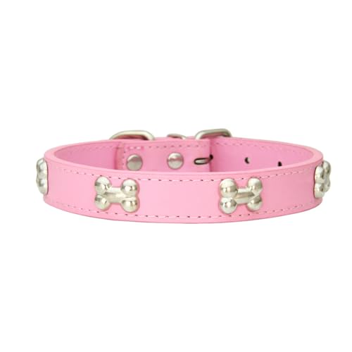 osiuujkw Bequemes und einfach zu tragendes Hundehalsband in Knochenform. Mehrere Größen erhältlich. Hundehalsband in Knochenform. PU Halsband für Hunde, Rosa, S osiuujkw Bequemes und einfach zu tragendes Hundehalsband in Knochenform. Mehrere Größen erhältlich. Hundehalsband in Knochenform. PU Halsband für Hunde, Rosa, S von osiuujkw