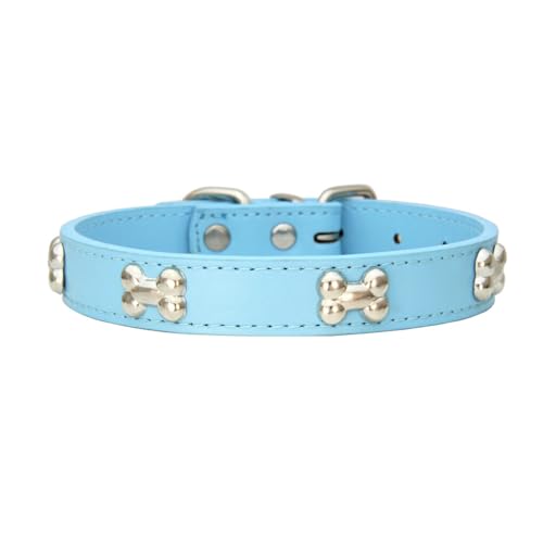 osiuujkw Bequemes und einfach zu tragendes Hundehalsband in Knochenform. Mehrere Größen erhältlich. Hundehalsband in Knochenform. PU Halsband für Hunde, hellblau, S osiuujkw Bequemes und einfach zu tragendes Hundehalsband in Knochenform. Mehrere Größen erhältlich. Hundehalsband in Knochenform. PU Halsband für Hunde, hellblau, S von osiuujkw