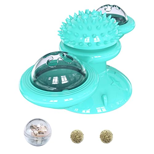 osiuujkw Multifunktionales Katzen Windmühlenspielzeug, langlebiges TPR, hergestellt für interaktives Spielen, Scratcher Rätsel, Katzenspiel, interaktive Katze, Blauer See osiuujkw Multifunktionales Katzen Windmühlenspielzeug, langlebiges TPR, hergestellt für interaktives Spielen, Scratcher Rätsel, Katzenspiel, interaktive Katze, Blauer See von osiuujkw