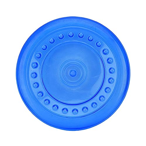 osiuujkw Pet Toy Interactive Hinterhof Rasen Game Play Training Bissfeste Flying Disk Sportspielzeug Spielzeug Haustierbedarf, Blau, M von osiuujkw