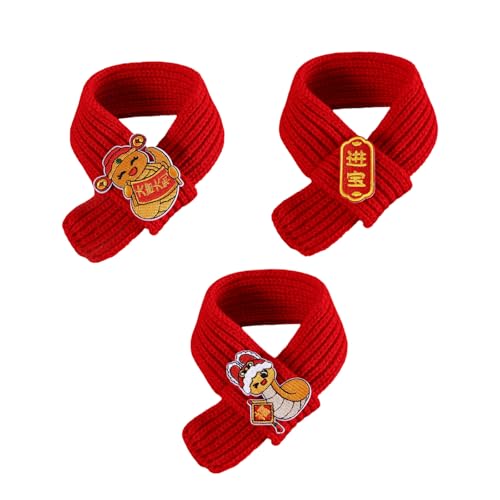 our fave 3 x Haustier-Schal für Hunde und Katzen, chinesisches Schlangenjahr, Festival, warmes Strickhalsband, Schal für kaltes Wetter our fave 3 x Haustier-Schal für Hunde und Katzen, chinesisches Schlangenjahr, Festival, warmes Strickhalsband, Schal für kaltes Wetter von our fave