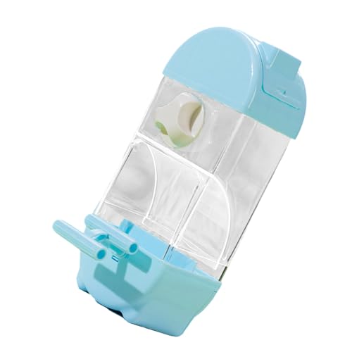 our fave Automatischer Vogelfutterspender mit klaren Designs, zum Aufhängen, Futterbehälter für Papageien, Wellensittiche, Sittiche und Nymphensittiche von our fave
