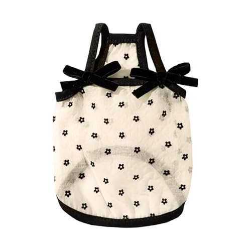 our fave Coole Tüllweste für kleine und große Hunde, weicher Camisolen-Pullover, Bekleidung, Blumenmuster, Schleife, Frühlingspyjama von our fave