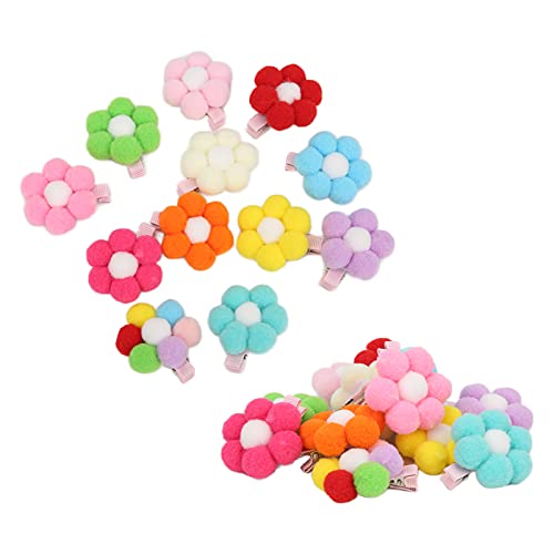 24 PCs Haustierhaarclips Haustier Blumenkopf Ornament für tägliche Anziehung im Freien Wanderwettbewerbe von outdoorm