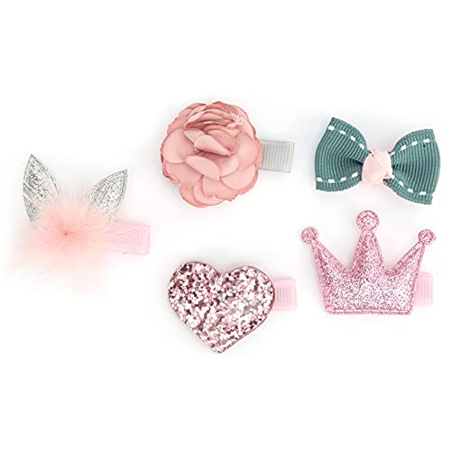 Haustierhaarklammern Rosenkronen Bögen Kopfblume Haarnadeln Set Pet Pet Wiveation Accessoires Vorräte für Outdoor Spaziergänge von outdoorm