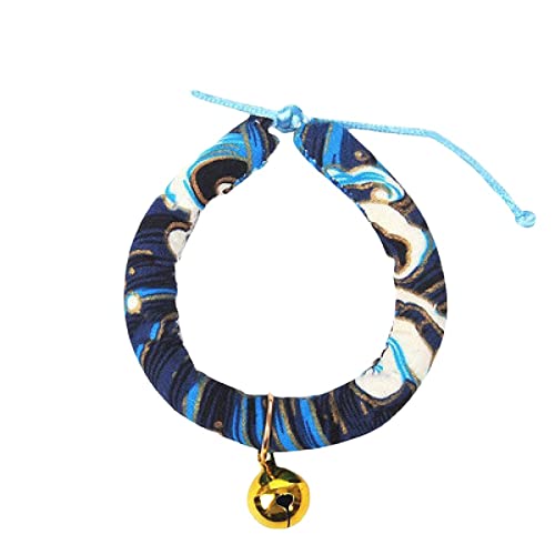 Haustier-Halsband im japanischen Stil, bedruckt mit Blumen, niedliches Kätzchen, Zubehör für Hunde und Katzen (A3, L) von oytto