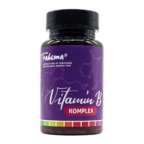 Vitamin B Komplex für Hunde & Katzen, 150 Kapseln, mit B1, B2, B3, B5, B6, B9, B12 von pahema