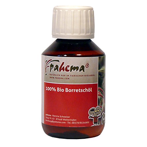 pahema Bio Borretschöl - kaltgepresst - für Hunde & Katzen - 100% Natur (250 ml) von pahema
