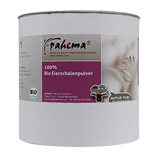pahema Bio Eierschalenpulver - für Hunde und Katzen - 100% Natur (200 g) von pahema