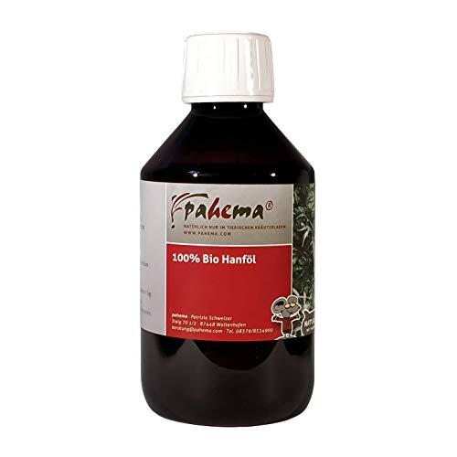 pahema Bio Hanföl - kaltgepresst - für Hunde & Katzen - 100% Natur (250 ml) von pahema
