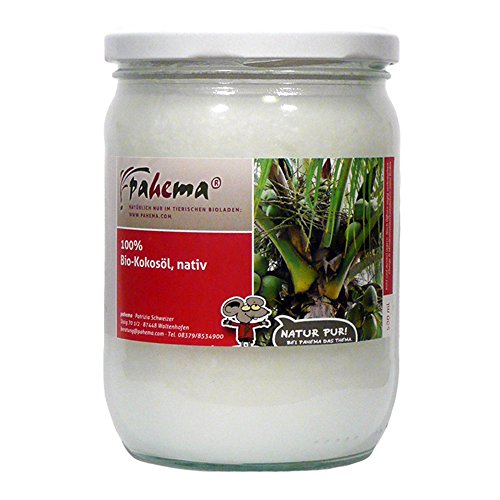 pahema Bio Kokosöl, nativ - 500 ml - für Hunde und Katzen - 100% Natur von pahema