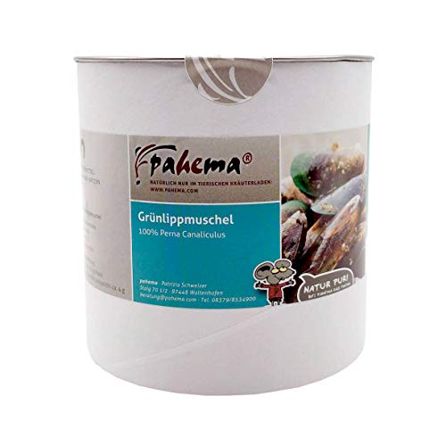 pahema Grünlippmuschel-Pulver - GAG: 3,0 % - nicht entfettet - für Hunde und Katzen - 100 % Natur (125 g) von pahema