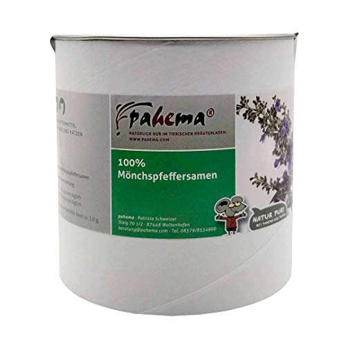 pahema Mönchspfeffer Samen gemahlen - für Hunde & Katzen - 100% Natur (150 g) von pahema