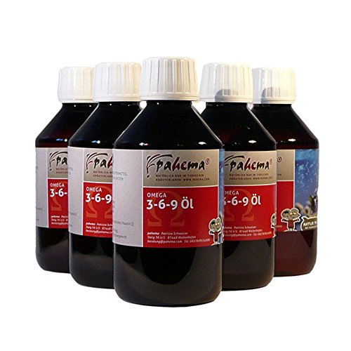 pahema Omega 3-6-9 Öl mit Bio Borretschöl - 100% Natur (6 x 250 ml) von pahema