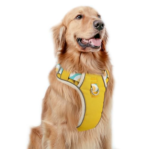 pangdi Hundegeschirr, kein Ziehen, einfaches Gehen mit Griff, emotionale Unterstützung, Service, Hundeweste für kleine, mittelgroße und große Hunde, Gelb, L pangdi Hundegeschirr, kein Ziehen, einfaches Gehen mit Griff, emotionale Unterstützung, Service, Hundeweste für kleine, mittelgroße und große Hunde, Gelb, L von pangdi