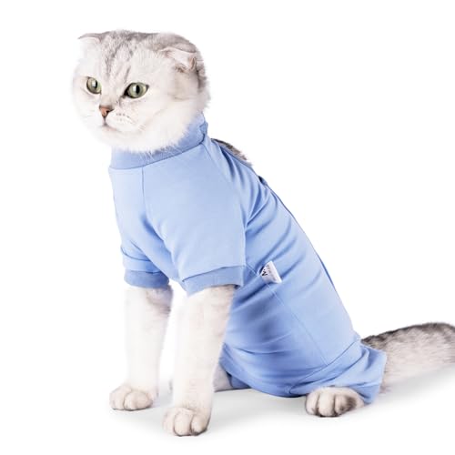 pangdi Katzen-Genesungsanzug, Katzen-Einteiler für Katzen nach Operationen, weiblich, Neuteranzug für männliche Katzen, Vierbeinärmel-Design, Blau, Größe S pangdi Katzen-Genesungsanzug, Katzen-Einteiler für Katzen nach Operationen, weiblich, Neuteranzug für männliche Katzen, Vierbeinärmel-Design, Blau, Größe S von pangdi