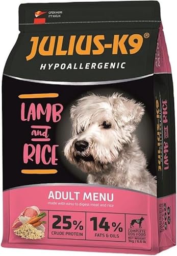 Panzi Julius-K9 - Lamb & Rice 3kg – Hypoallergene Hundekroketten mit Lamm und Reis – Leicht verdauliches Futter für mittelgroße bis große Hunde Panzi Julius-K9 - Lamb & Rice 3kg – Hypoallergene Hundekroketten mit Lamm und Reis – Leicht verdauliches Futter für mittelgroße bis große Hunde von panzi pet Fit Active Burstin' out