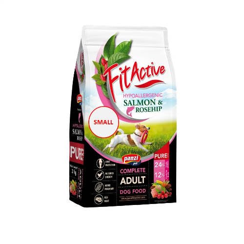 Pure - Hypoallergenes Hundefutter - Ohne Huhn/Weizen - Kleine Rassen - Lachsgeschmack - 3kg Pure - Hypoallergenes Hundefutter - Ohne Huhn/Weizen - Kleine Rassen - Lachsgeschmack - 3kg von panzi pet Fit Active Burstin' out
