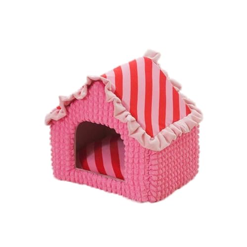 Wooligan Nettes Katzenhaus, Katzenhaus, geschlossene Katzenhöhle/Hundehaus mit Füllung PP Baumwolle, warme Höhlennest Schlafbett Welpenhaus für Katzen und kleine Hunde von papahug