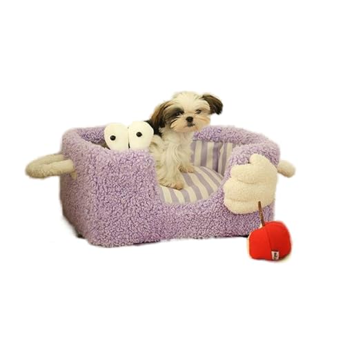 papahug Wooligan Nettes Katzenhaus, Katzenhaus, geschlossene Katzenhöhle/Hundehaus mit Füllung PP Baumwolle, warme Höhlennest Schlafbett Welpenhaus für Katzen und kleine Hunde von papahug