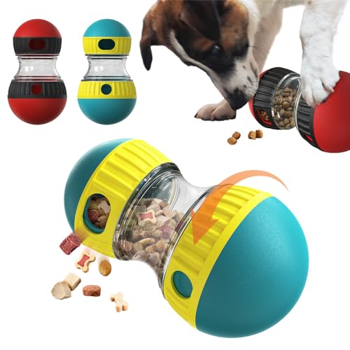 papasgix Futterball für Hunde Spielzeug, Leckerli Hundespielzeug Ball für Langeweile, Welpenspielzeug Futterspender Intelligenzspielzeug für Kleine Mittlere Hunde Katzen(Grün) von papasgix