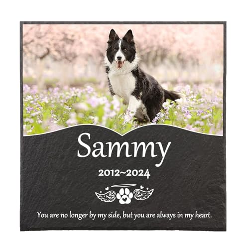 papasgix Individueller Personalisiert Tiergrabstein Hund Katze Grabplatte mit Foto und Gravur Wetterfester Gravurschutz Grabstein Tiergrabstein draußen, 15x15cm papasgix Individueller Personalisiert Tiergrabstein Hund Katze Grabplatte mit Foto und Gravur Wetterfester Gravurschutz Grabstein Tiergrabstein draußen, 15x15cm von papasgix