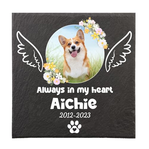 papasgix Individueller Personalisiert Tiergrabstein Hund Katze Grabplatte mit Foto und Gravur Wetterfester Gravurschutz Grabstein Tiergrabstein draußen, 15x15cm papasgix Individueller Personalisiert Tiergrabstein Hund Katze Grabplatte mit Foto und Gravur Wetterfester Gravurschutz Grabstein Tiergrabstein draußen, 15x15cm von papasgix