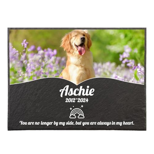 papasgix Individueller Personalisiert Tiergrabstein Hund Katze Grabplatte mit Foto und Gravur Wetterfester Gravurschutz Grabstein Tiergrabstein draußen, 20x15cm papasgix Individueller Personalisiert Tiergrabstein Hund Katze Grabplatte mit Foto und Gravur Wetterfester Gravurschutz Grabstein Tiergrabstein draußen, 20x15cm von papasgix
