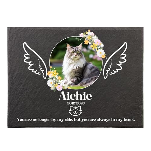 papasgix Individueller Personalisiert Tiergrabstein Hund Katze Grabplatte mit Foto und Gravur Wetterfester Gravurschutz Grabstein Tiergrabstein draußen, 20x15cm papasgix Individueller Personalisiert Tiergrabstein Hund Katze Grabplatte mit Foto und Gravur Wetterfester Gravurschutz Grabstein Tiergrabstein draußen, 20x15cm von papasgix