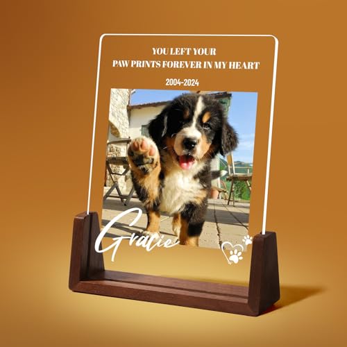 papasgix Personalisiert Gedenkstein Hund Katze LED Acrylglas Gedenktafel für Grab mit Foto Gedenkstätten & Bestattungen für Hunde Erinnerung Gedenkgeschenke für Haustiere Tiere (6x8in Weiß Tier) papasgix Personalisiert Gedenkstein Hund Katze LED Acrylglas Gedenktafel für Grab mit Foto Gedenkstätten & Bestattungen für Hunde Erinnerung Gedenkgeschenke für Haustiere Tiere (6x8in Weiß Tier) von papasgix