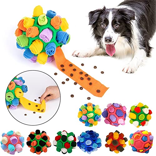 papasgix Schnüffelball für Hunde, Hunde Intelligenzspielzeug Waschbar, Interaktive Schnüffelspielzeug tragbarer Haustier Snuffle Ball Toy für Kleine Mittelgroße Hunde Haustier (20cm, Blau) von papasgix