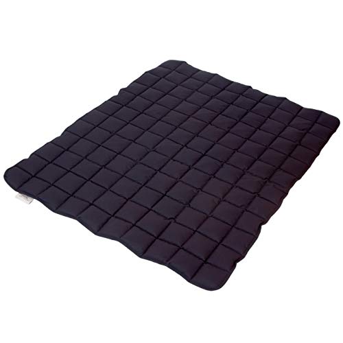 paw & pillow® Hundematte Outdoor & Indoor [Kratz- & Bissfest] - Hunde Reisebett waschbar - Hunde Outdoor Decke - Hunde Matte für Auto, Indoor & Outdoor - Schwarz Größe XXL - Made in Germany von paw & pillow