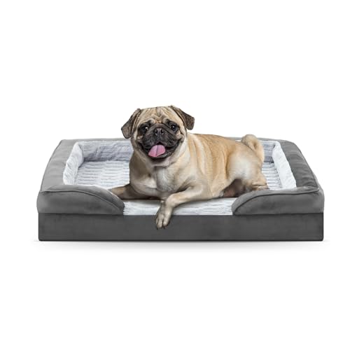 pawk Orthopädisches Hundebett Mittelgroße Hunde, Mittelgroßes waschbares Hundebetten mit Wabenstruktur und abnehmbarem wasserdichte Fütterung Schaumstoff Hundebett Orthopädisch Grau, 71x58x17 cm pawk Orthopädisches Hundebett Mittelgroße Hunde, Mittelgroßes waschbares Hundebetten mit Wabenstruktur und abnehmbarem wasserdichte Fütterung Schaumstoff Hundebett Orthopädisch Grau, 71x58x17 cm von pawk