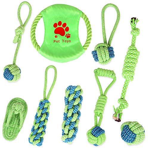 pawstrip Hundespielzeug mit Seil-Ball Interaktives Kauen Robustes Seil Hundespielzeug Welpen Kauspielzeug für Kleine und Mittelgroße Welpen Unzerstörbares Training von pawstrip